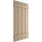 Ekena Millwork Rustic Four Board Spaced Board-n-Batten Rough Cedar Faux Wood Shutters, 23 1/2W x 24H, PR SHUBSS23X24RCPR - alternate 14